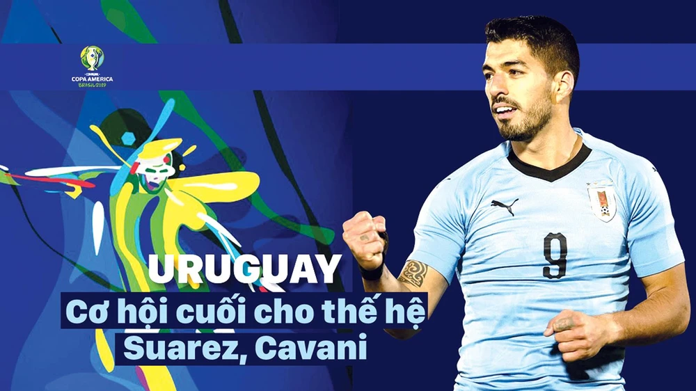Luis Suarez và thế hệ vàng của Uruguay chỉ còn cơ hội cuối để đoạt Cúp vàng Copa America. Infographic: HỮU VI