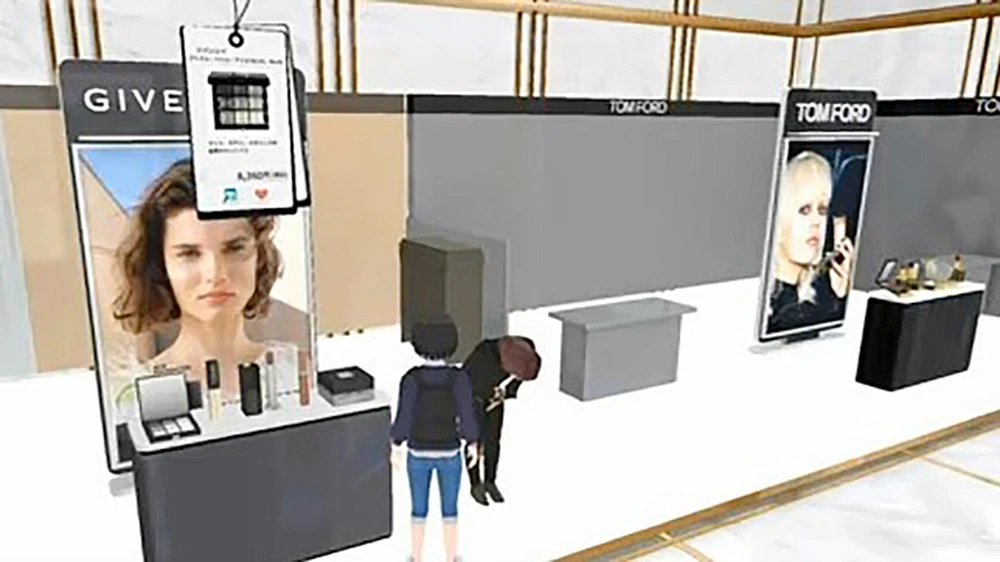 Không gian thực tế ảo mô phỏng cửa hàng Isetan