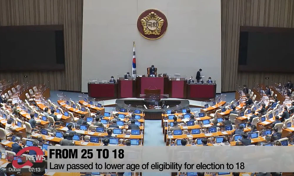 Hàn Quốc hạ độ tuổi ứng cử đại biểu quốc hội