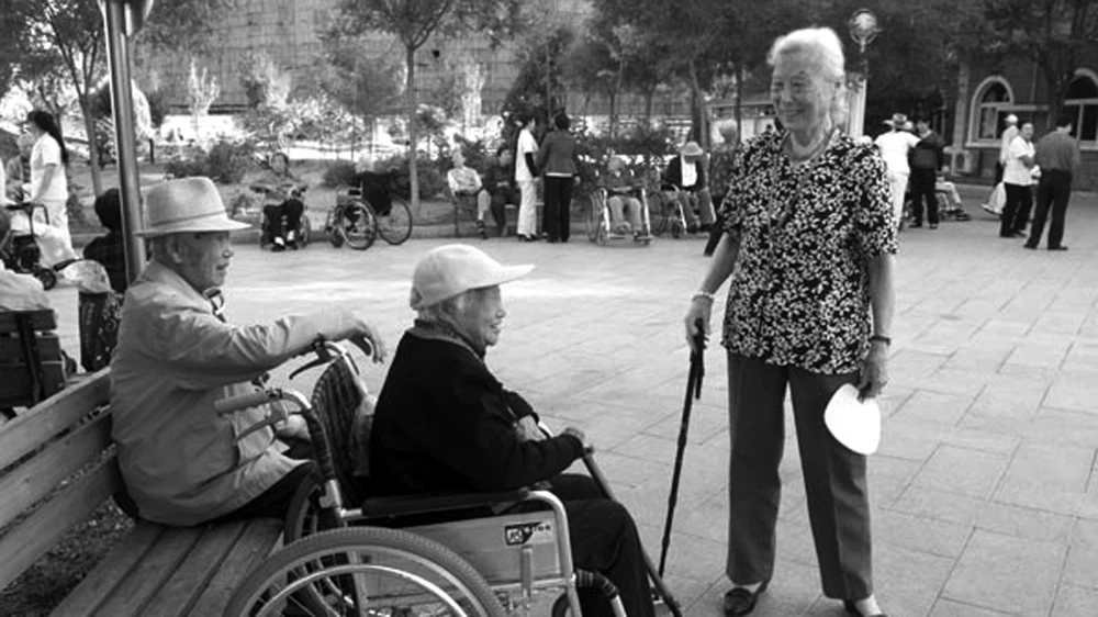 Người cao tuổi tại một nhà dưỡng lão ở Bắc Kinh