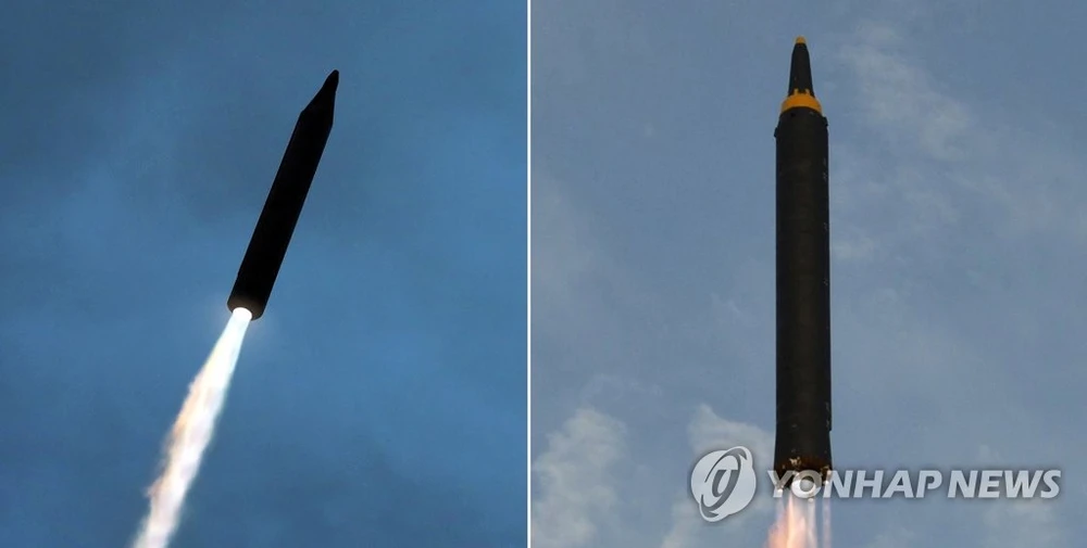 Một vụ bắn tên lửa đạn đạo của Triều Tiên. Ảnh: YONHAP