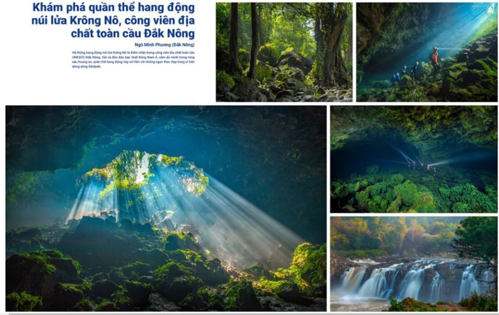 Bộ ảnh khám phá quần thể hang động núi lửa Krông Nô, Công viên địa chất toàn cầu UNESCO Đắk Nông đạt nhiều giải thưởng lớn trong năm 2022
