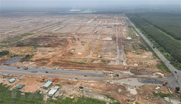 Khu vực xây dựng Khu tái định cư Lộc An-Bình Sơn. Ảnh: TTXVN