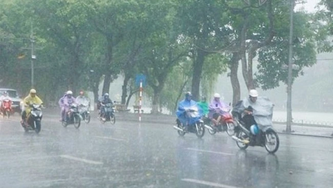 Theo Trung tâm Dự báo khí tượng thủy văn Quốc gia, ngày 12 và 13-9, khu vực Bắc bộ và Thanh Hóa có mưa vừa, mưa to, cục bộ có mưa rất to 