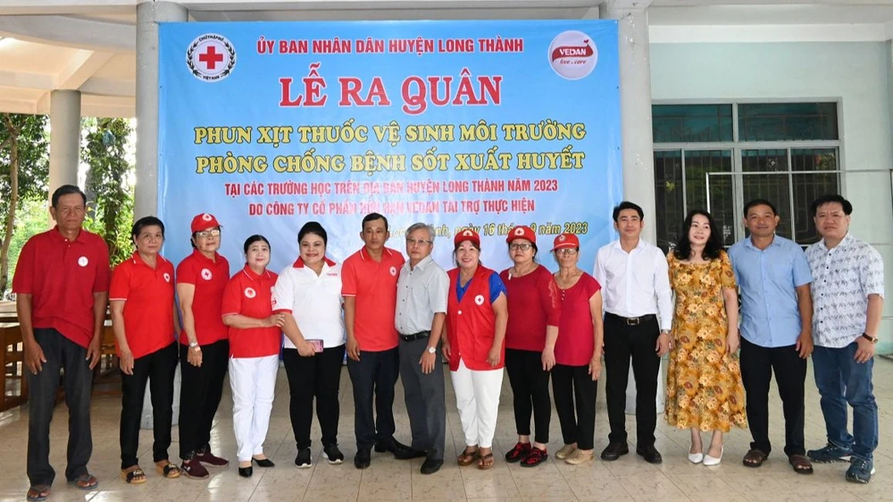 Vedan Việt Nam hỗ trợ phòng chống dịch bệnh cho các trường học tại huyện Long Thành - tỉnh Đồng Nai