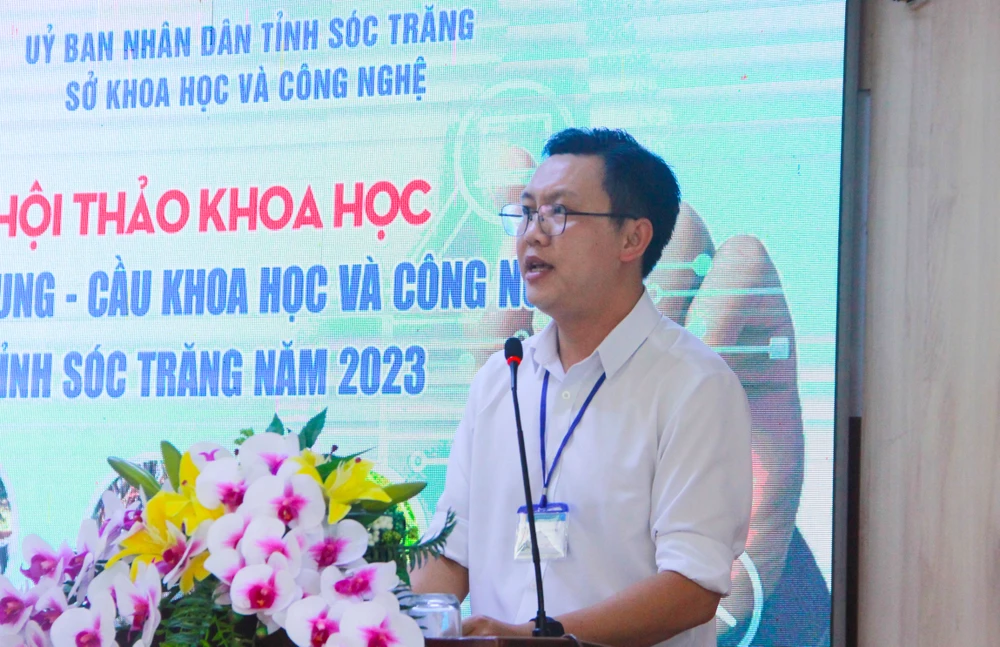 Ông Nguyễn Thành Duy, Giám đốc Sở KH-CN tỉnh Sóc Trăng