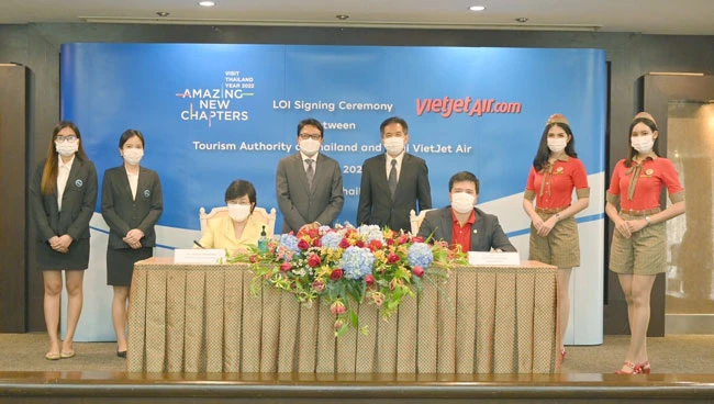 Vietjet ký kết hợp tác Tổng cục du lịch Thái Lan thúc đẩy hồi phục du lịch