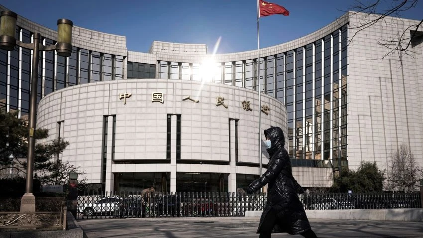 The People's Bank of China in Beijing. Authorities in the country are taking measures to address uncertainty caused by the coronavirus. Loan defaults arising from the virus will not be included in nonperforming loans for a "grace" period. © Reuters