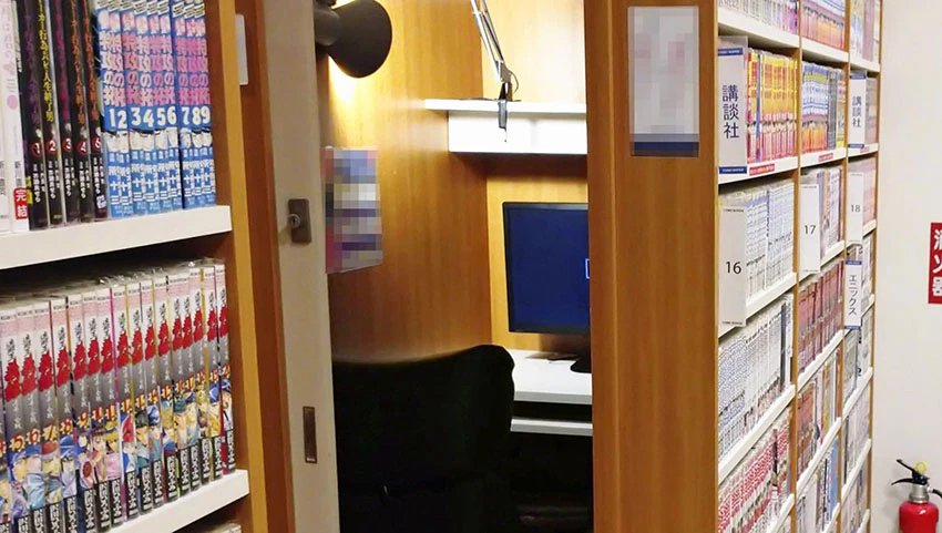 The Japanese internet cafe has evolved into a kind of informal hotel that offers free manga, Wi-Fi and DVDs. Some people even call these places home. © Kyodo