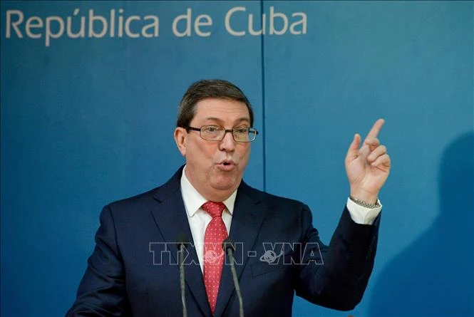 Bộ trưởng Ngoại giao Cuba Bruno Rodriguez. Ảnh: AFP/TTXVN