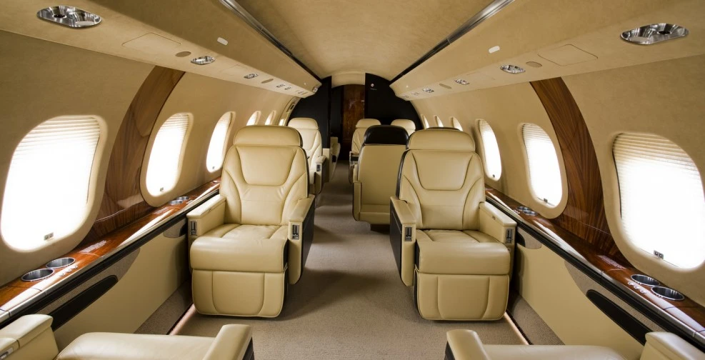 Nội thất bên trong Bombardier Global 6000