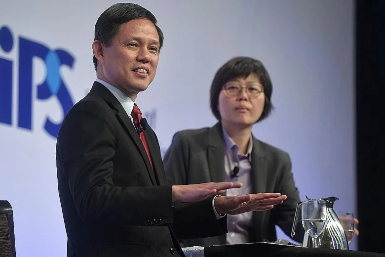  Bộ trưởng Thương mại và Công nghiệp Singapore Chan Chun Sing Ảnh: KUA CHEE SIONG
