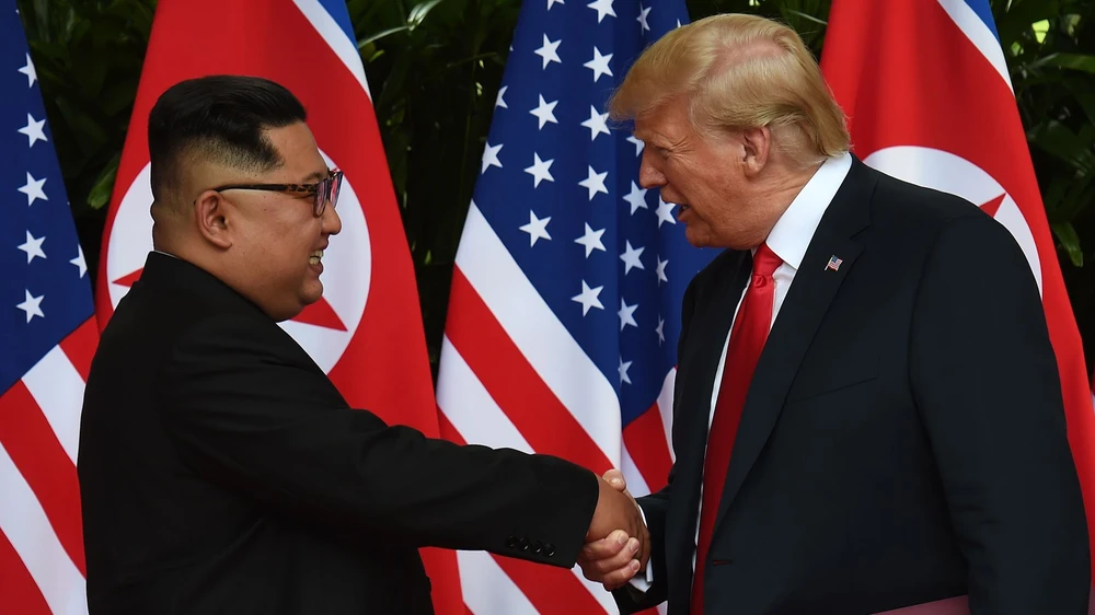 Ông Trump và ông Kim từng gặp mặt để bàn vấn đề giải giáp hạt nhân.