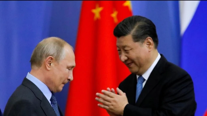 Ông Putin và ông Tập Cận Bình - ảnh tư liệu South China Morning Post.