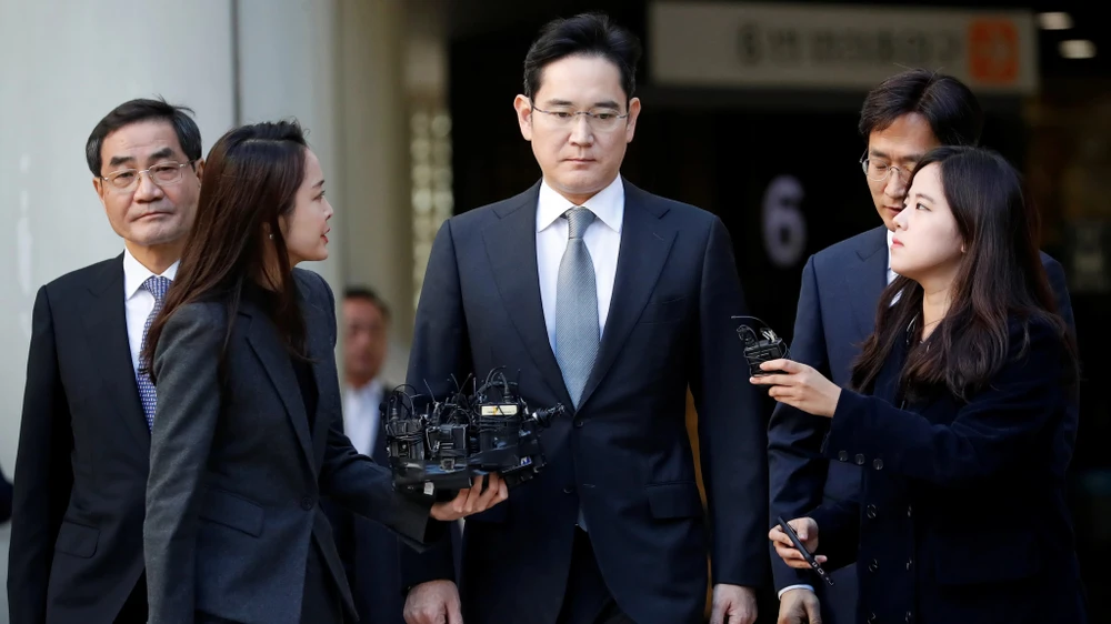  Người thừa kế tập đoàn Samsung, Lee Jae-yong đang là trung tâm của nhiều cuộc chiến pháp lý. Ảnh: Reuters