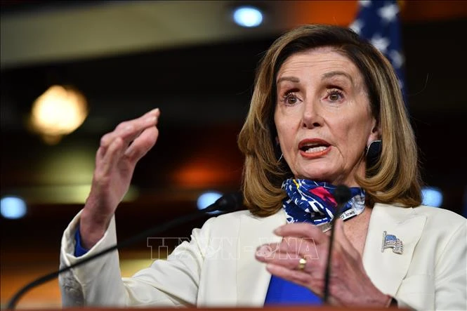 Chủ tịch Hạ viện Hoa Kỳ Nancy Pelosi đã từ chối chấp nhận việc bổ nhiệm của Jim Banks và Jim Jordan. Ảnh: Elizabeth Frantz / Reuters