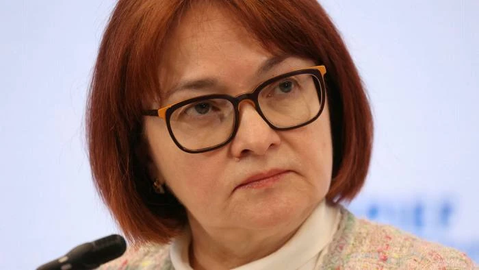 Elvira Nabiullina, Russia’s central bank governor. The Bank of Russia said indebted countries could struggle to service their debt and a significant financial crisis could begin in the global economy in the first quarter of 2023 © Bloomberg
