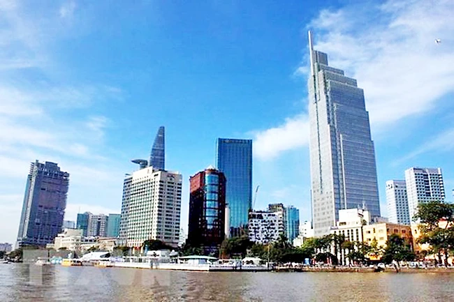 Buildings in the central business district in Ho Chi Minh City. PHOTO: VNA/VNS