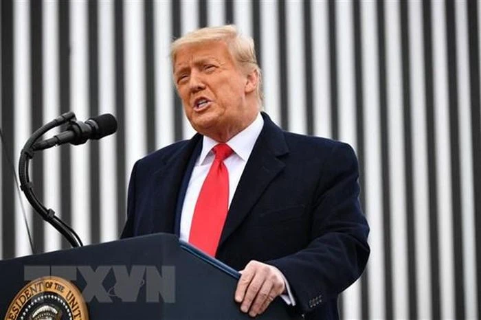 Ông Donald Trump phát biểu tại Alamo, Texas, Mỹ, ngày 12/1. (Ảnh: AFP/ TTXVN)