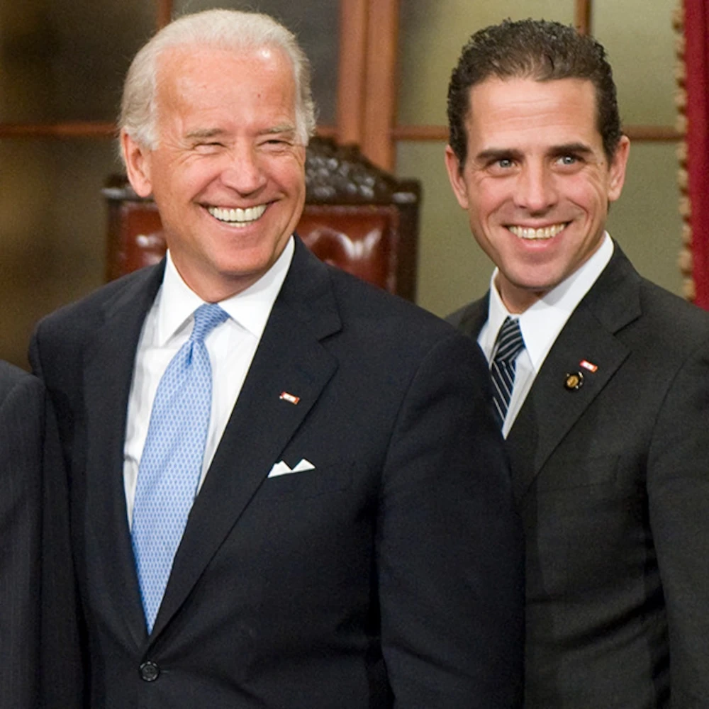 Ông Biden và con trai, Hunter Biden.