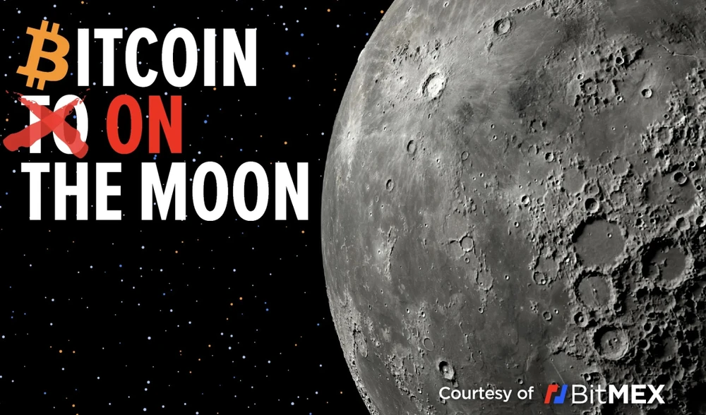 Sàn BitMEX gửi Bitcoin lên Mặt Trăng, vũ trụ sắp chứng kiến sự kiện lịch sử