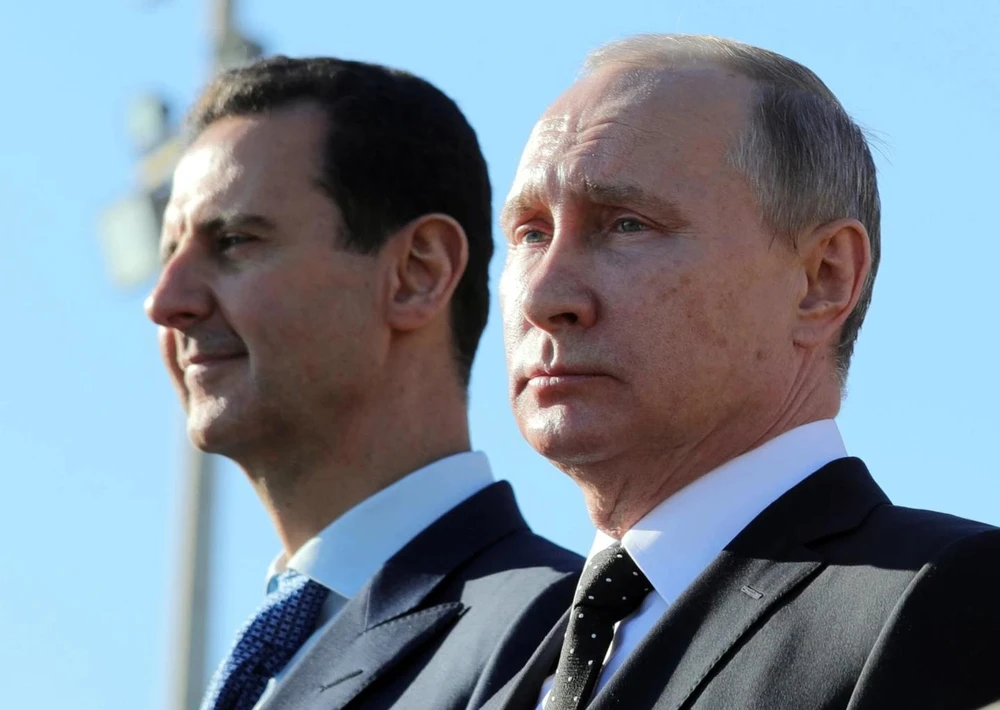 Ông Putin và ông Assad, ngày 11/12/2017.