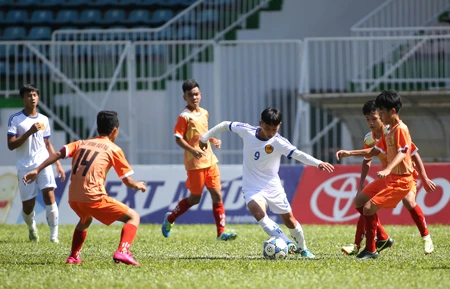 VCK giải Bóng đá Vô địch U15 Quốc Gia Cúp Thái Sơn Bắc sẽ diễn ra từ ngày 25-5 đến 3-6. Ảnh: VFF