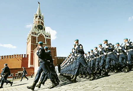 Buổi tổng duyệt duyệt binh tại lễ kỷ niệm 72 năm chiến thắng phát xít tại Quảng trường Đỏ, Mátxcơva, Nga