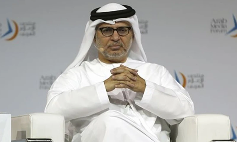 Ngoại trưởng Các Tiểu vương quốc Arab thống nhất (UAE) Anwar Gargash. Ảnh: AP.