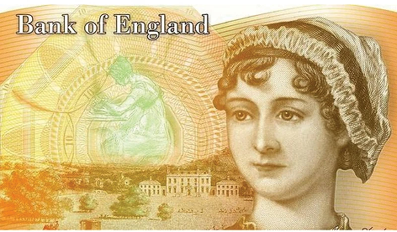 Phát hành tờ tiền in hình nữ văn sĩ Jane Austen
