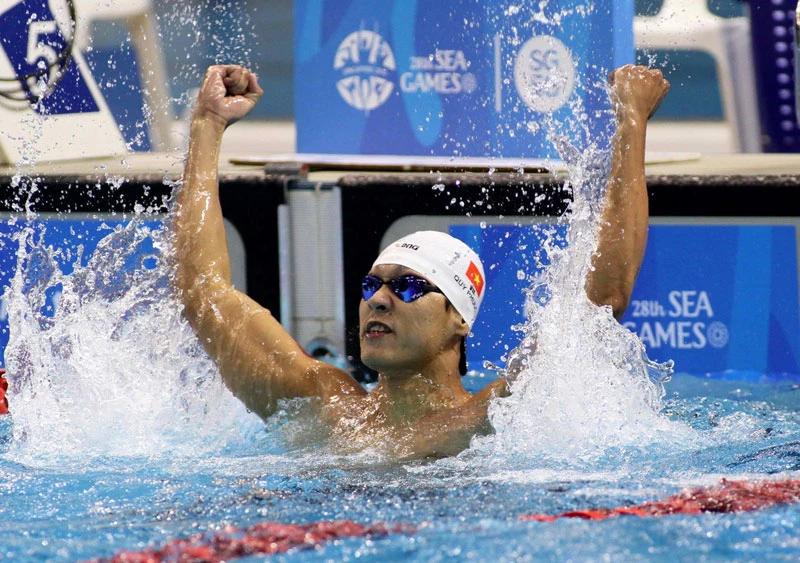  Quý Phước vẫn là chủ lực của bơi Việt Nam tại SEA Games 29. Ảnh: Nhật Anh