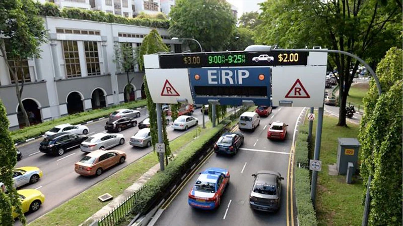 Singapore hạn chế lượng xe giao thông