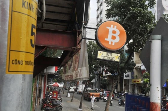 Một điểm giao dịch Bitcoin tại TPHCM Ảnh: THÀNH TRÍ