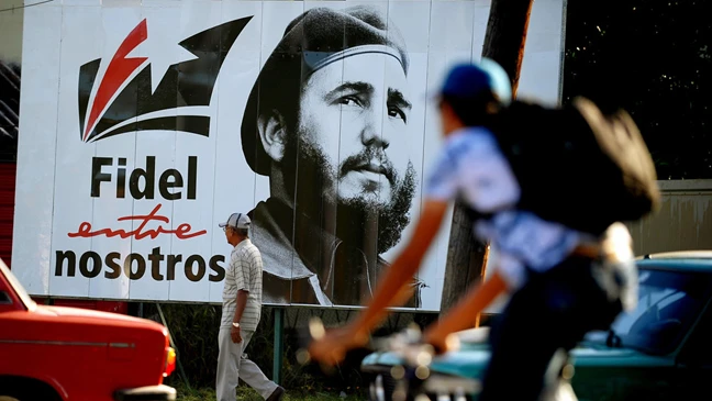 Hình ảnh ông Fidel trên đường phố thủ đô Havana