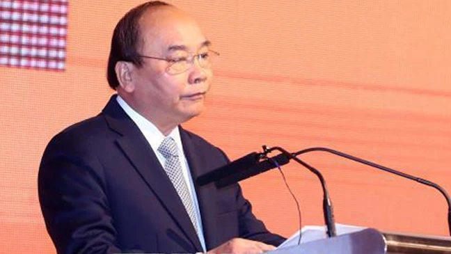 Thủ tướng Nguyễn Xuân Phúc phát biểu tại Diễn đàn. Ảnh: TTXVN