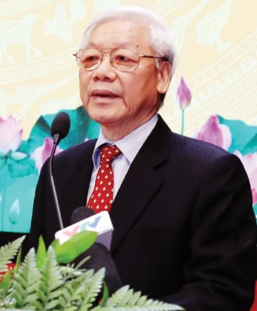 Tổng Bí thư Nguyễn Phú Trọng phát biểu tại lễ kỷ niệm