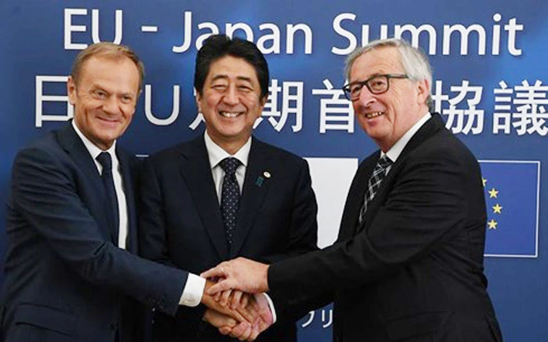 EU và Nhật Bản ký thỏa thuận thương mại tự do “lịch sử”(Ảnh: rte.ie)