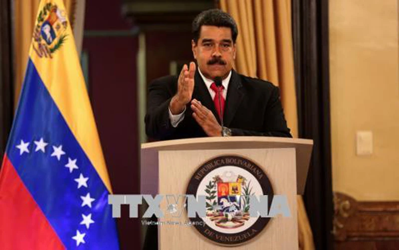 Tổng thống Venezuela Nicolas Maduro phát biểu tại Caracas ngày 4/8. Ảnh: THX/TTXVNTổng thống Venezuela Nicolas Maduro phát biểu tại Caracas ngày 4/8. Ảnh: THX/TTXVNTổng thống Venezuela Nicolas Maduro phát biểu tại Caracas ngày 4/8. Ảnh: THX/TTXVN