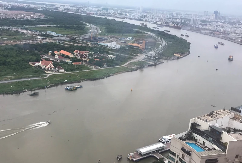 Một đoạn sông Sài Gòn Ảnh: An Minh