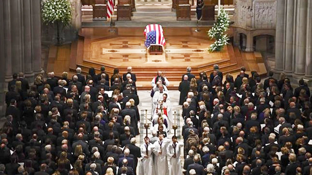 Lễ tang cố Tổng thống "Bush cha" ở Nhà thờ quốc gia, Washington DC., ngày 5-12-2018