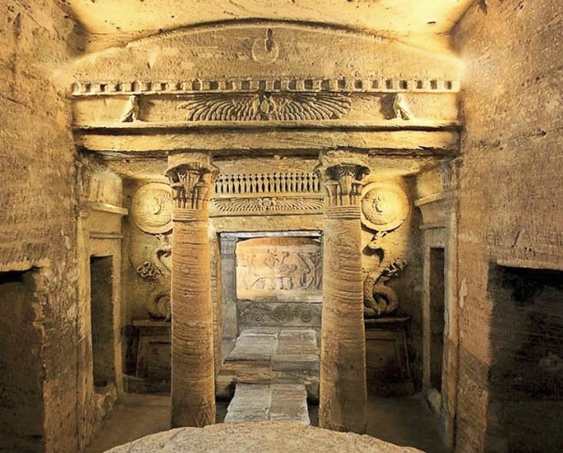 Chống ngập cho khu hầm mộ hơn 2.000 năm tuổi