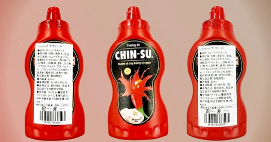 Những chai tương ớt Chinsu của Công ty Masan Việt Nam tại thị trường Nhật Bản.Ảnh: www.city.osaka.lg.jp