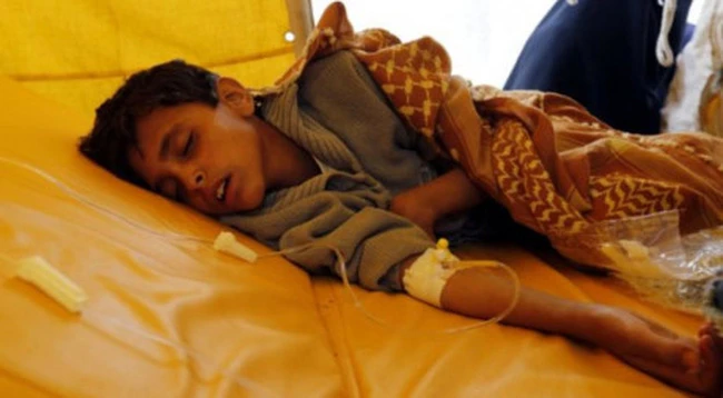 ầu hết bệnh viện ở Yemen đều quá tải vì bệnh nhân dịch tả. Ảnh: BBC
