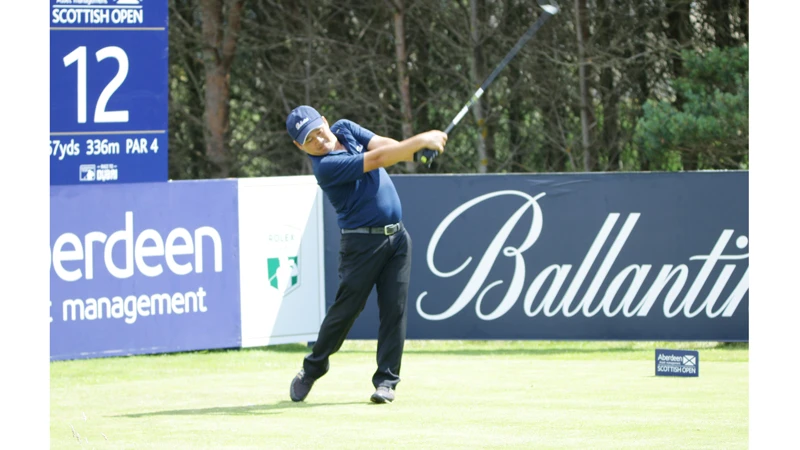 Golfer Nguyễn Văn Thống thi đấu tại giải Pro-Ams Scottish Open 2017. Ảnh: TẠ HOÀNG NGUYÊN