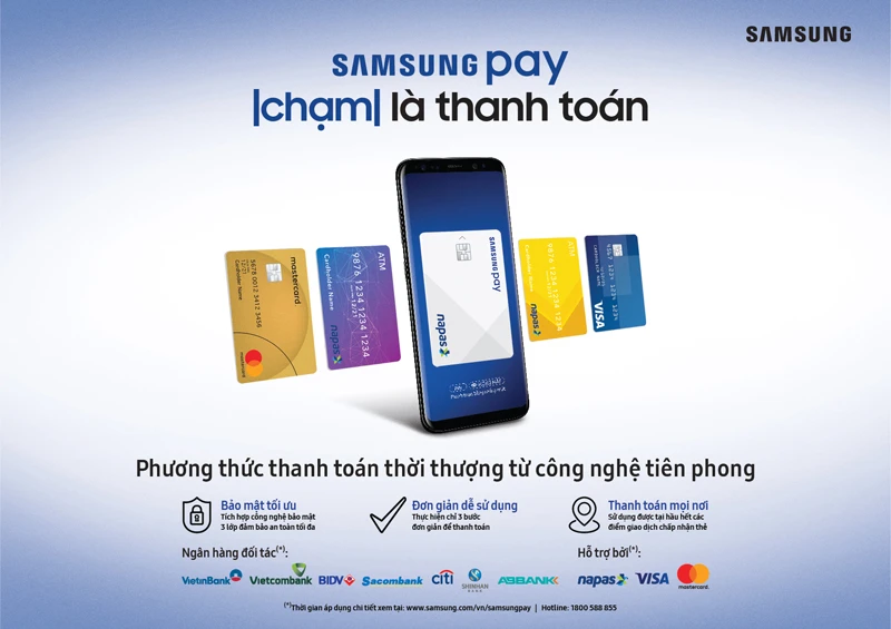 Từ ngày 29-9, Galaxy Note8, Samsung Pay phục vụ khách hàng Việt Nam