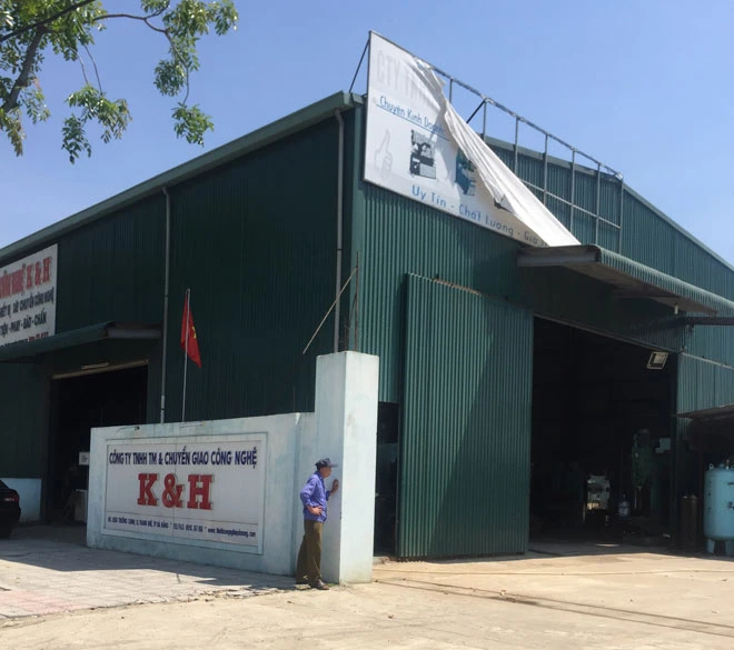 Công ty TNHH TM và chuyển giao công nghệ K & H thuê đất quốc phòng ở vành đai phía tây sân bay Đà Nẵng. Ảnh: ĐNO