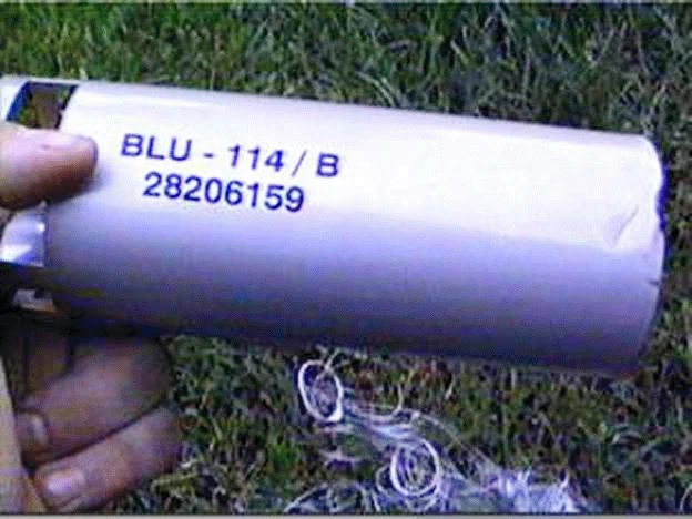 Bom graphite BLU của Mỹ từng sử dụng trong cuộc chiến vùng Vịnh 1990-1991. Ảnh: GLOBAL SECURITY
