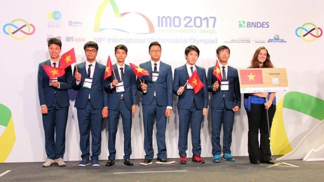 6 thí sinh đội tuyển quốc gia Việt Nam giành huy chương tại kỳ thi Olympic toán học quốc tế 2017