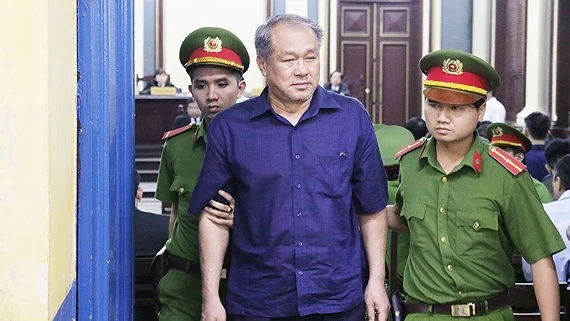 Bị cáo Phạm Công Danh tại phiên tòa xét xử sơ thẩm vụ án “Cố ý làm trái quy định của Nhà nước về quản lý kinh tế gây hậu quả nghiêm trọng” xảy ra tại Ngân hàng TMCP Xây dựng Việt Nam