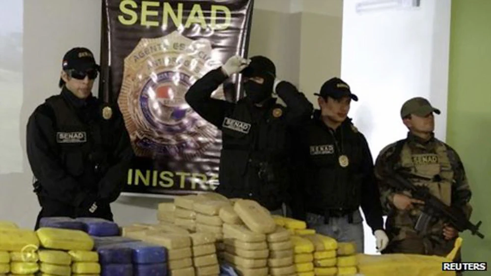 Paraguay bắt giữ xe chở 417kg cần sa